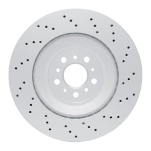 BMW M2 Brake Rotor (1) - Rear - R1 Concepts - GeoSPEC Drilled - `21-`25